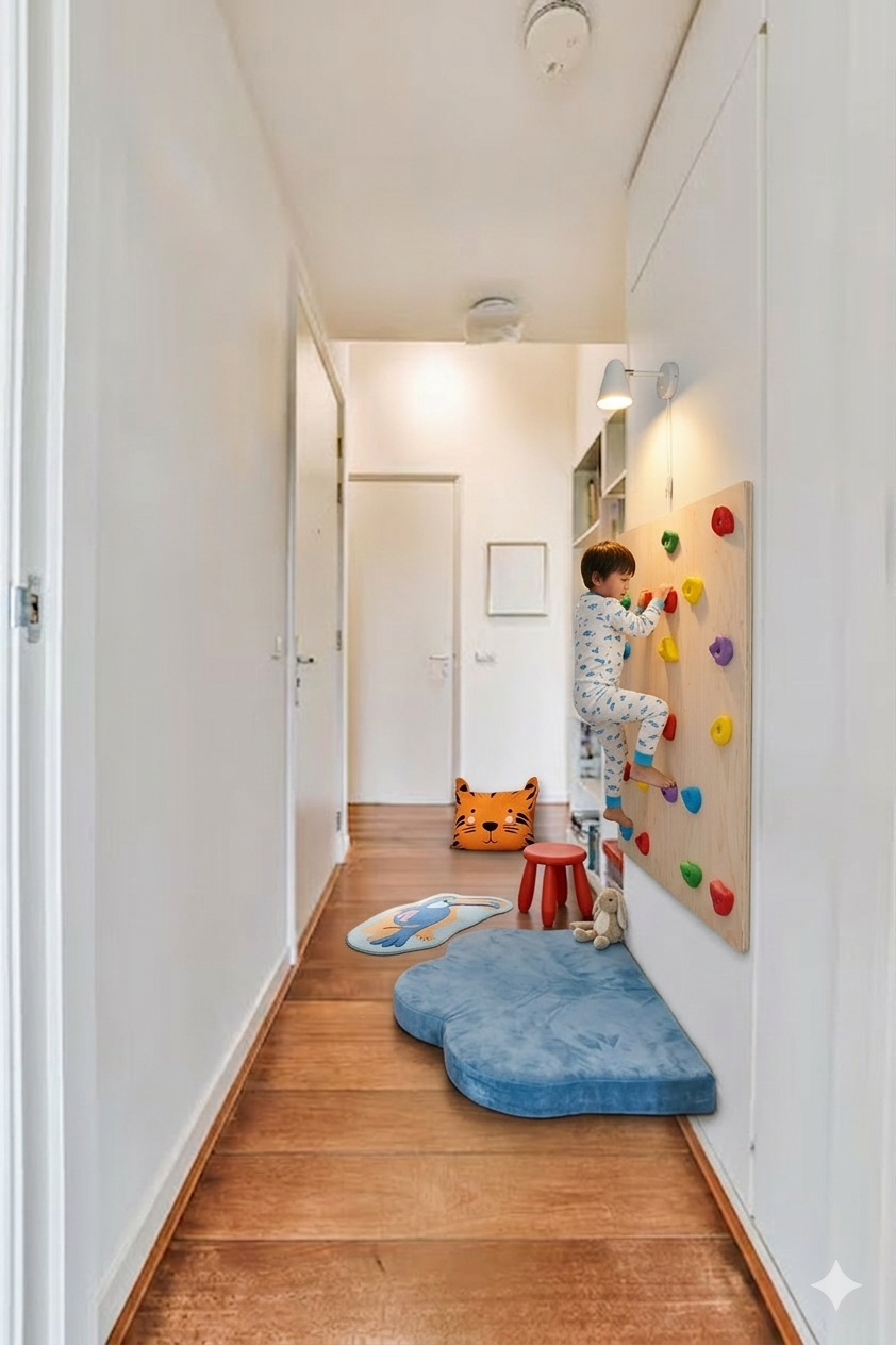 Minimalist Home Climbing Wall – Condo Mini (Kids Activity Wall) - Image 2